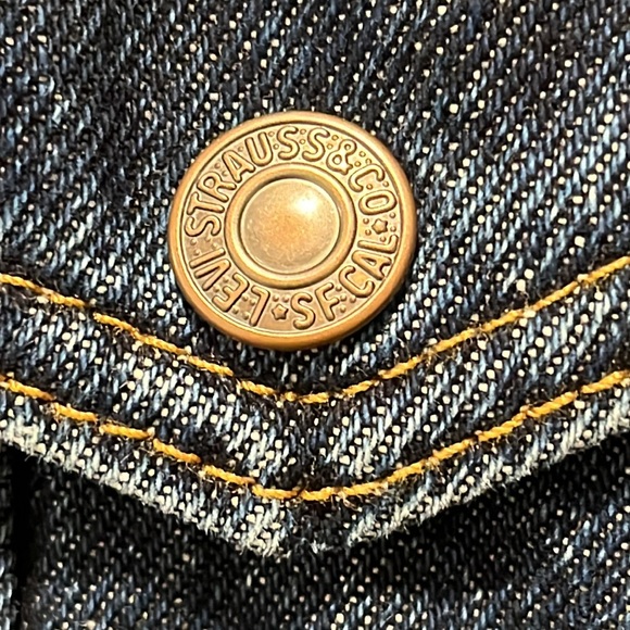 LevisType 3 Sherpa Trucker Denim Blue Jacket Women’s Size L - Picture 10 of 16